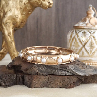 Slim Cabochon Eternity Bangle