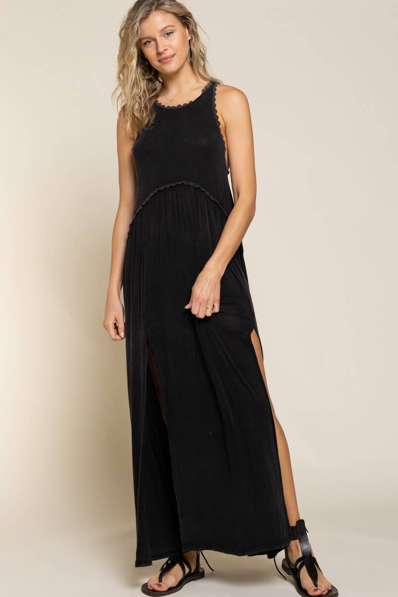 Sleeveless Racerback Maxi Dress