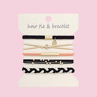 Boho 2-in-1 Hair Tie & Bracelet Set