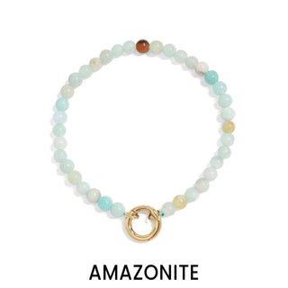 Stone Charm Keeper Bracelet
