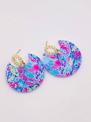 Preppy Abstract Pearl Earrings
