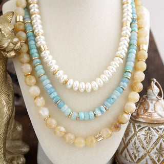 Mixed Bead Layered Necklace