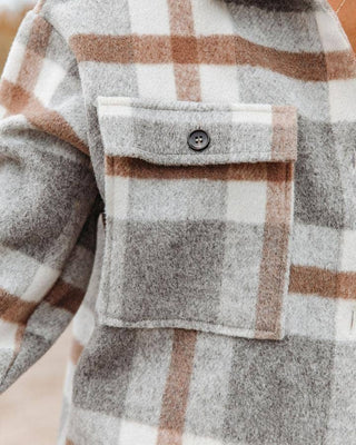 Oversized Plaid Shacket Flannel Jacket