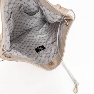 Rosalie Rivet Suede Hobo Bag