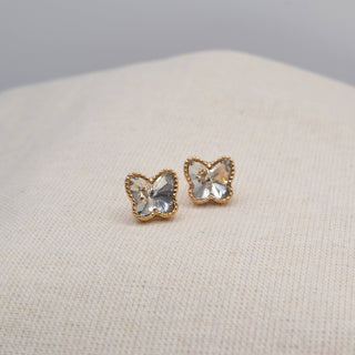 Butterfly Crystal Stud Earrings