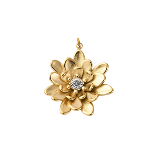 Gold Luminous Blossom Charm