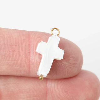 Shell Cross Charm