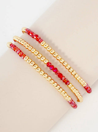 Glass Beads Stretch Bracelet