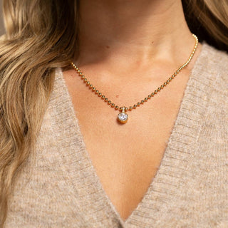 Bold CZ Pendant Necklace