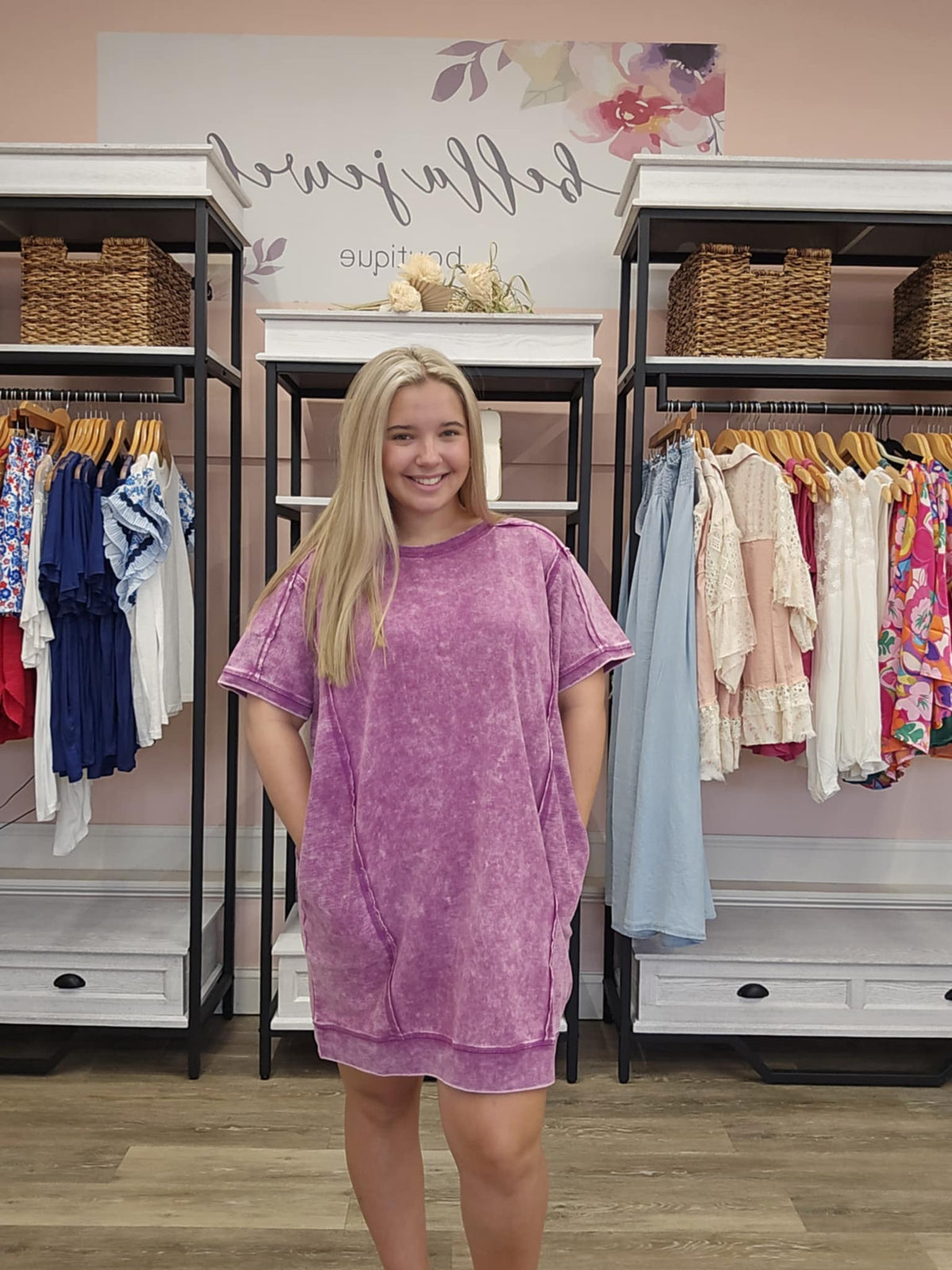 Vintage Wash French Terry Pocket Dress