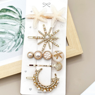 Rhinestone Pearl Hair Clip