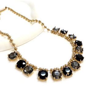 Crystal Glass Bead Dangle Necklace