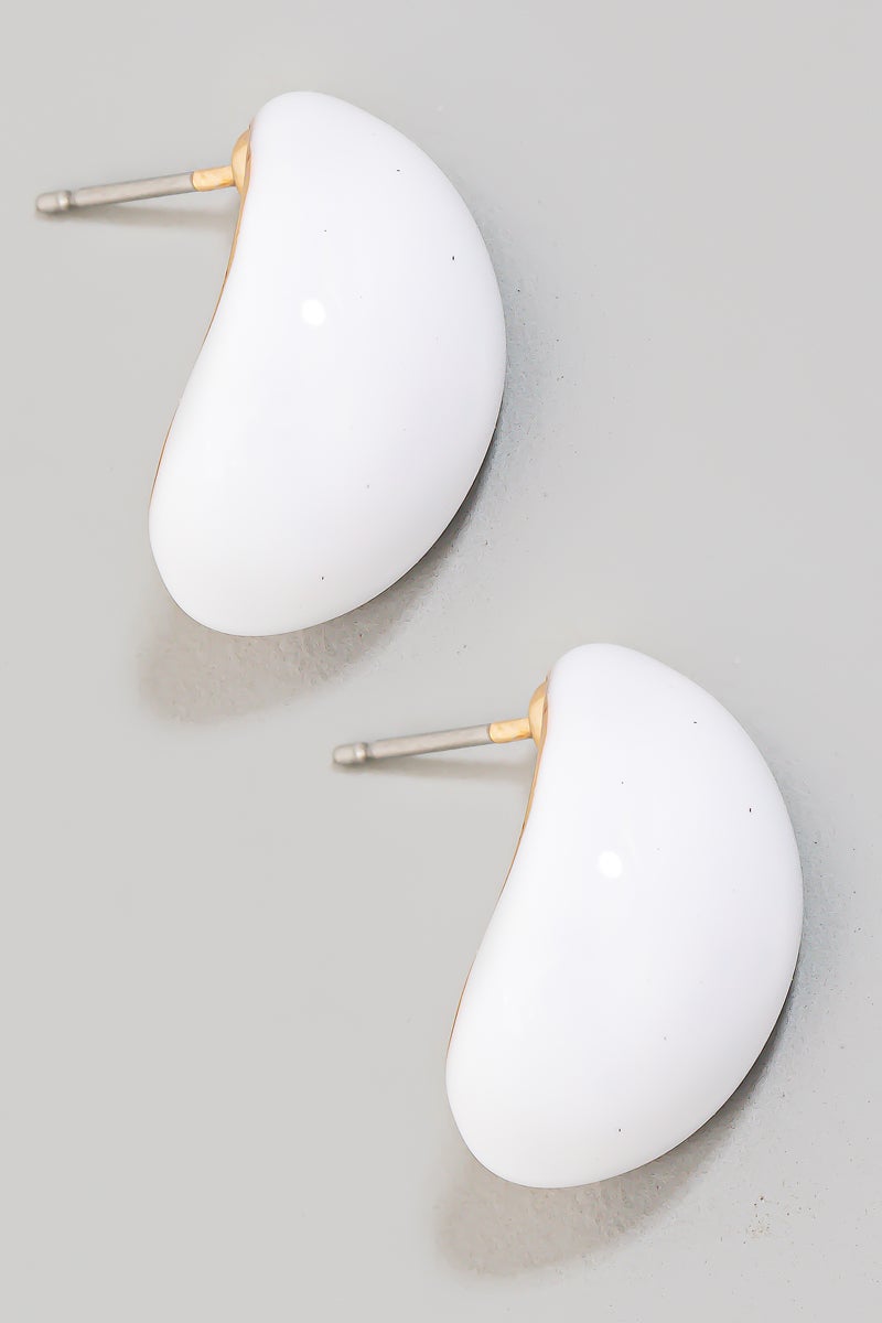 Tear Drop Huggie Earrings