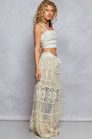 Crochet Long Flare Skirt