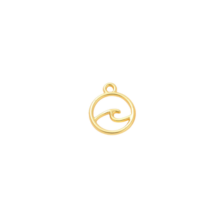Gold Summer Wave Charm