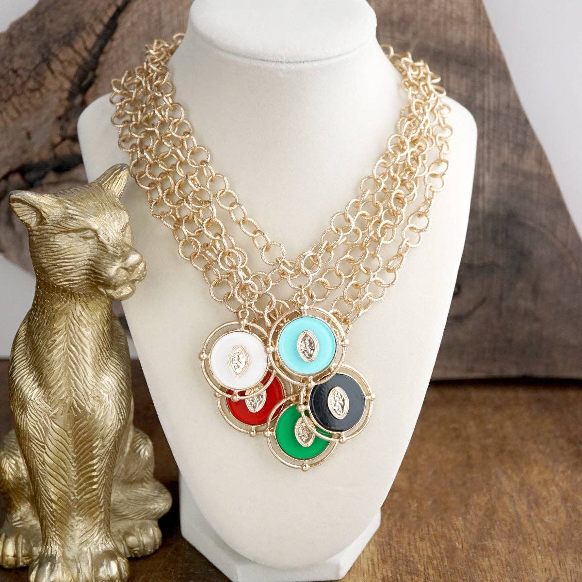 Harbor Light Medallion Pendant Chain Necklace