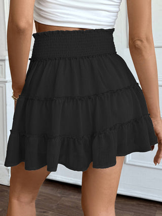 Pleated Lotus Smocked Skort