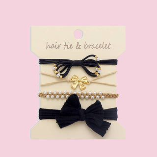 Boho 2-in-1 Hair Tie & Bracelet Set
