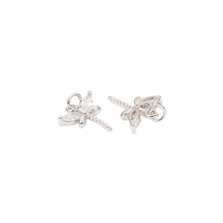 Silver Dragonfly Charm