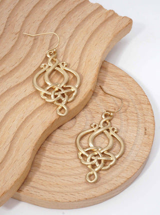 Interlaced Knot Dangle Earrings