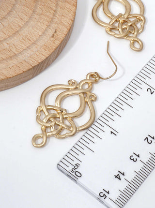 Interlaced Knot Dangle Earrings