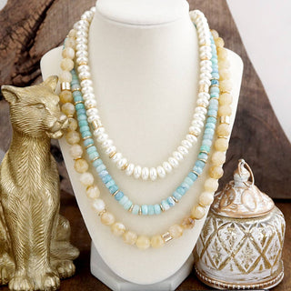 Mixed Bead Layered Necklace