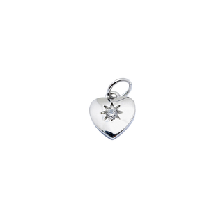 Silver Radiate Love Charm