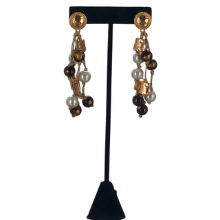 Coastal Brown Pearl Earrings