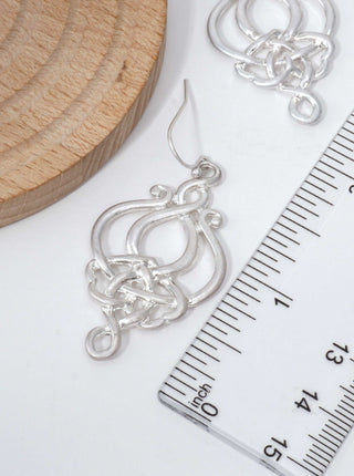 Interlaced Knot Dangle Earrings