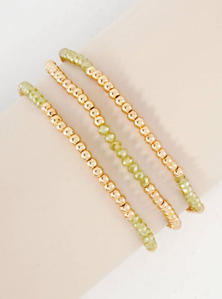 Glass Beads Stretch Bracelet