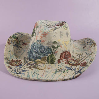 Absofuckinglutely Script Floral Cowboy Hat