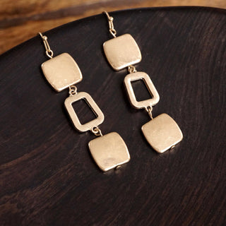 Boho Square Dangle Earrings