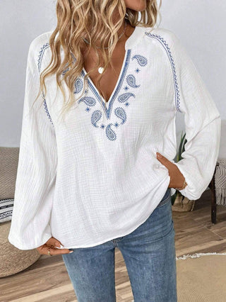 Boho Embroidery Bohemian Top