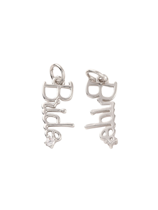 Silver "Bride" Charm