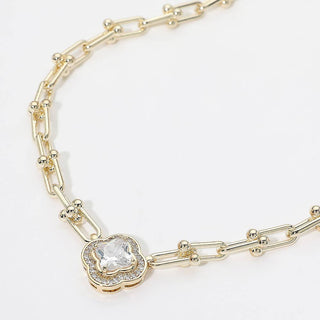 Quatrefoil Charm Necklace