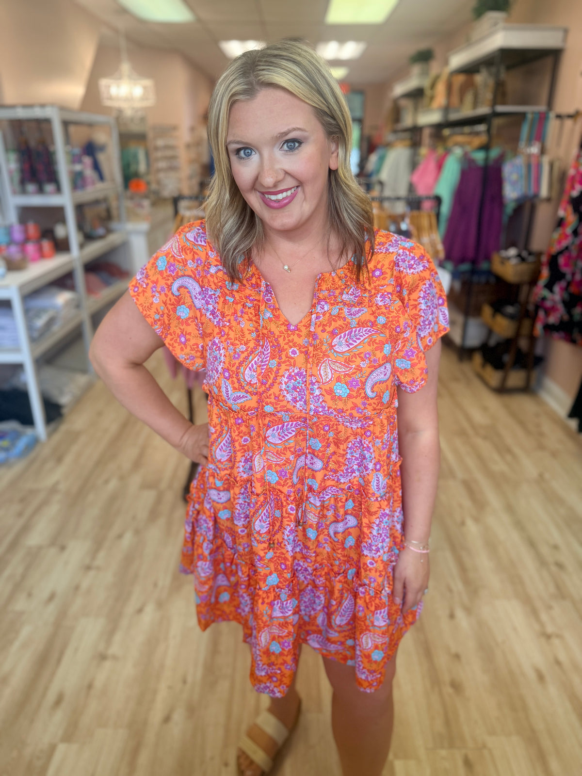 Paisley Tiered Dress