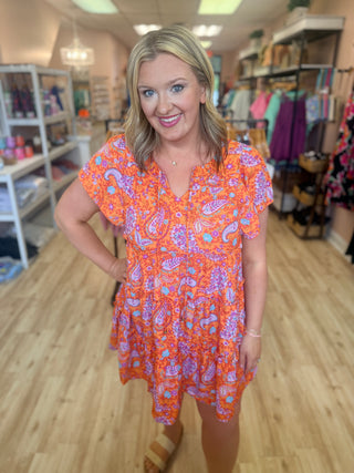 Paisley Tiered Dress