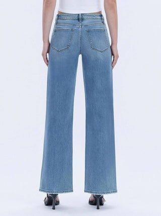 HR Rhinestone Wide Leg Denim