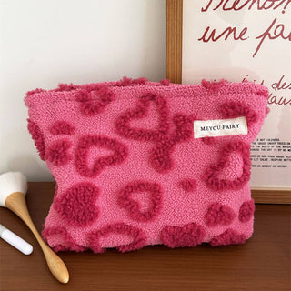 Plush Heart Pouch