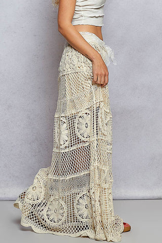 Crochet Long Flare Skirt