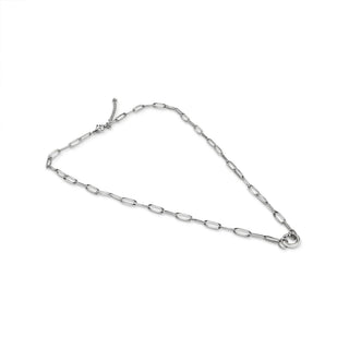 Gold Paperclip Carabiner Charm Holder Necklace