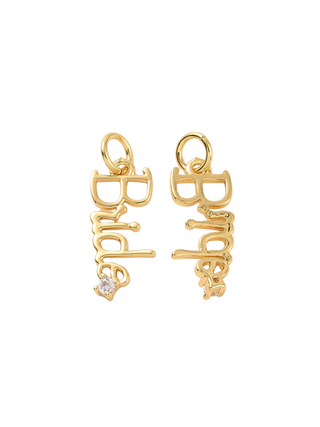 Gold "Bride" Charm