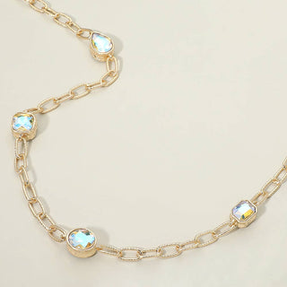 Square Teardrop Long Necklace