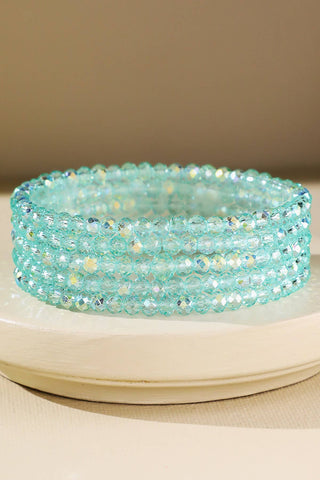 Glass Beaded Stretch Bracelet