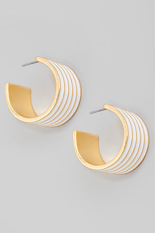 Striped Cuff Earrings