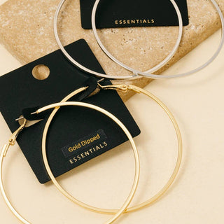 Large Latch Hoop Earrings
