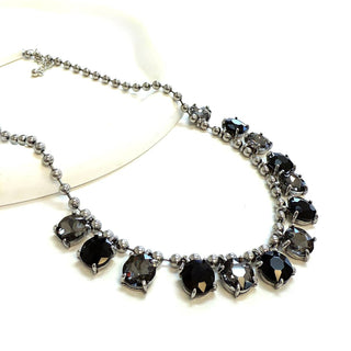 Crystal Glass Bead Dangle Necklace