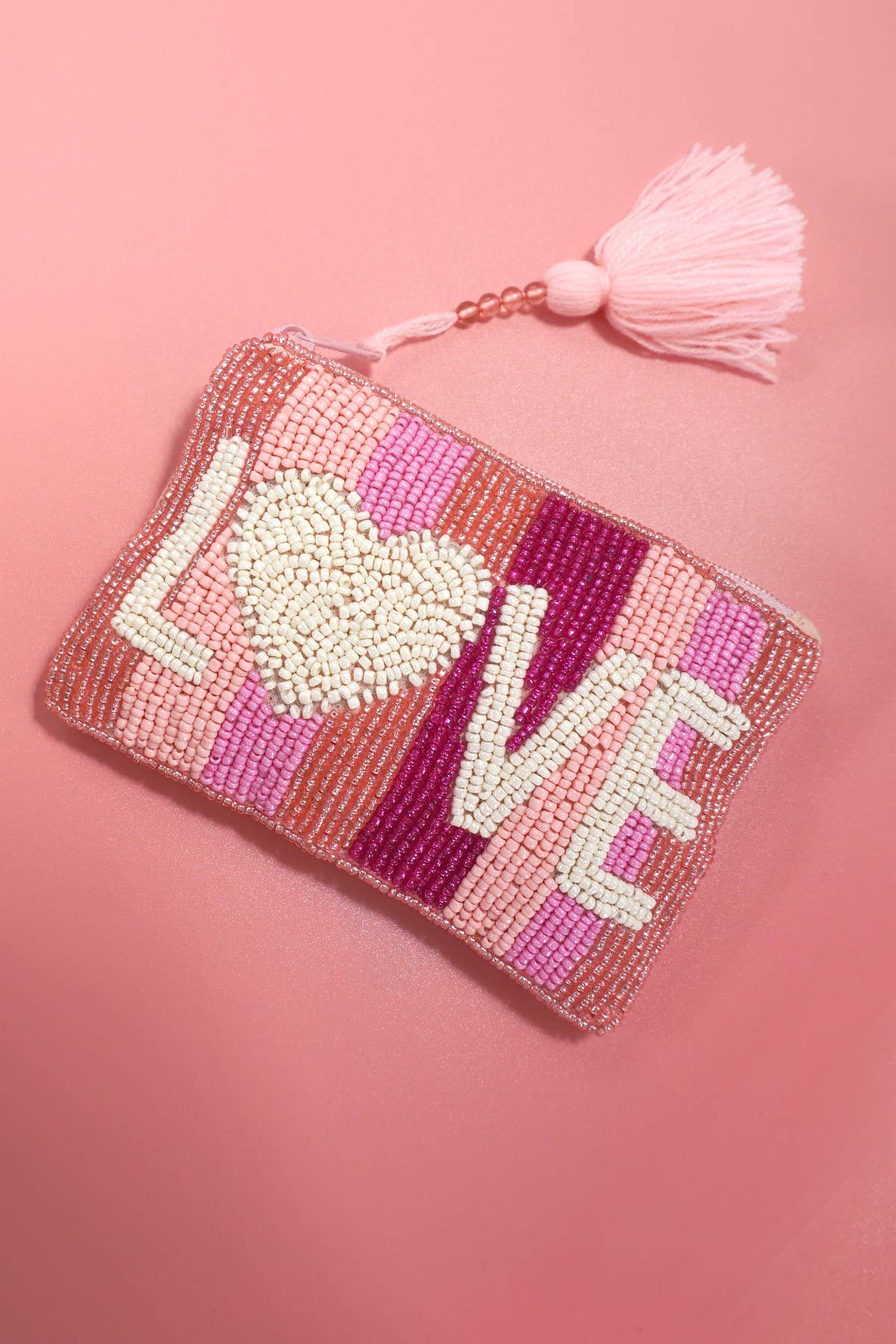 Love Seed Beaded Coin Purse