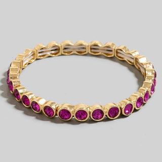 Glass Tennis Chain Bracelet
