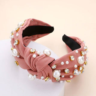 Pearl & Stone Knot Headband